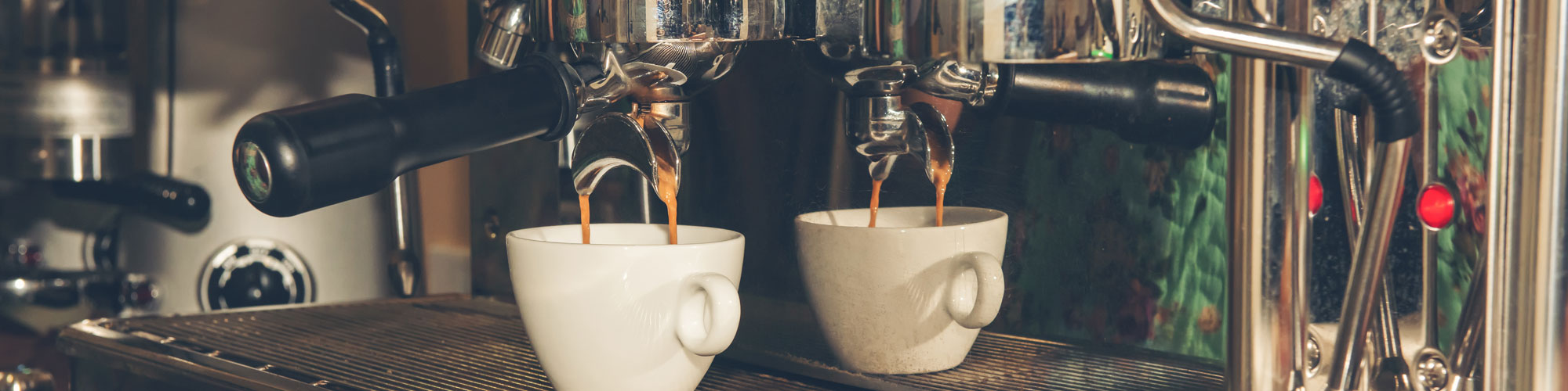 Hand Make Coffee Shot With The Espresso Machine In The Espresso Hand Make Coffee Shot With The Espresso Machine In The Espresso