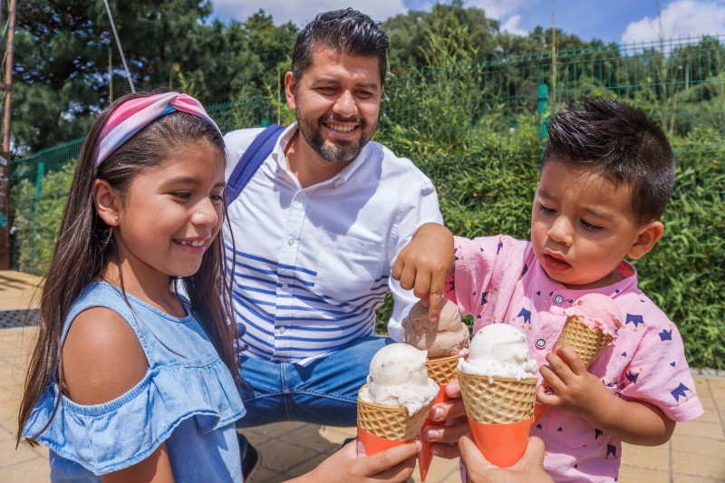 Family Enjoying Ice Cream
